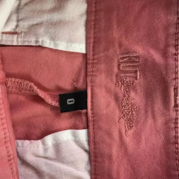 Kut From The Cloth Melon Pink Chino Trousers Pants Women's Size 0 - KC330MA3SF - Picture 7 of 10